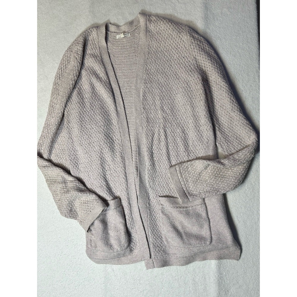 Women's Cardigan Sweater Maurice's Size Large With Pockets Gently Used Tan